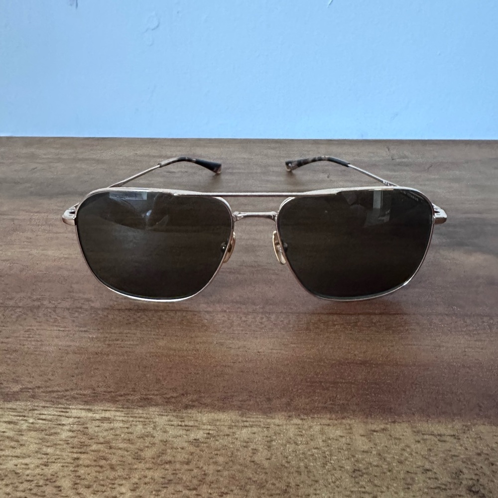 Salt Leland Honey Gold Tortoise Aviator sunglasses